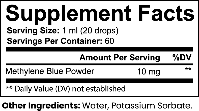 Methylene Blue Clarity Drops