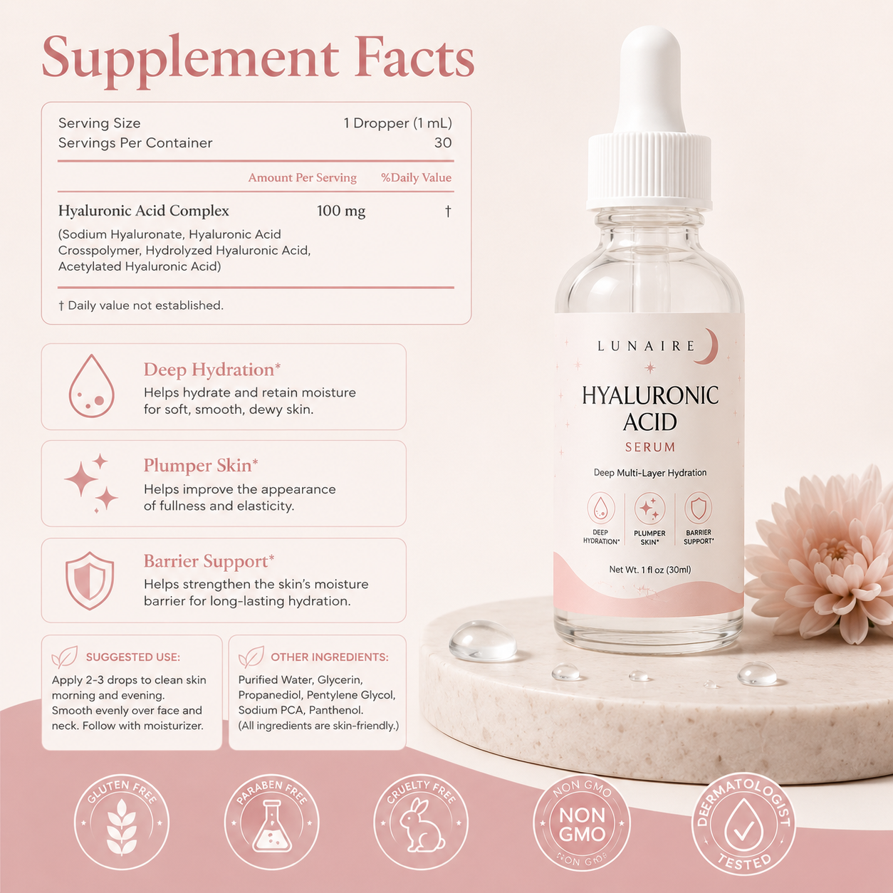 Multi-Weight Hyaluronic Acid Serum