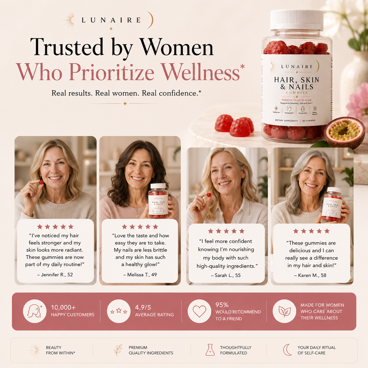 Hair, Skin & Nails Beauty Gummies