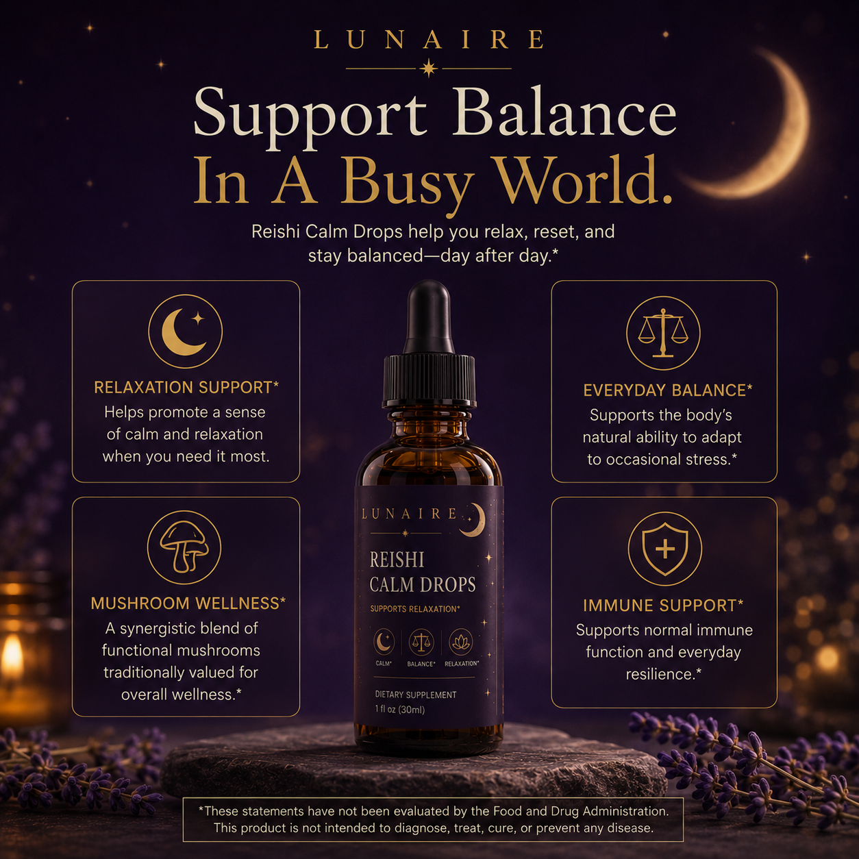 Reishi Calm Drops