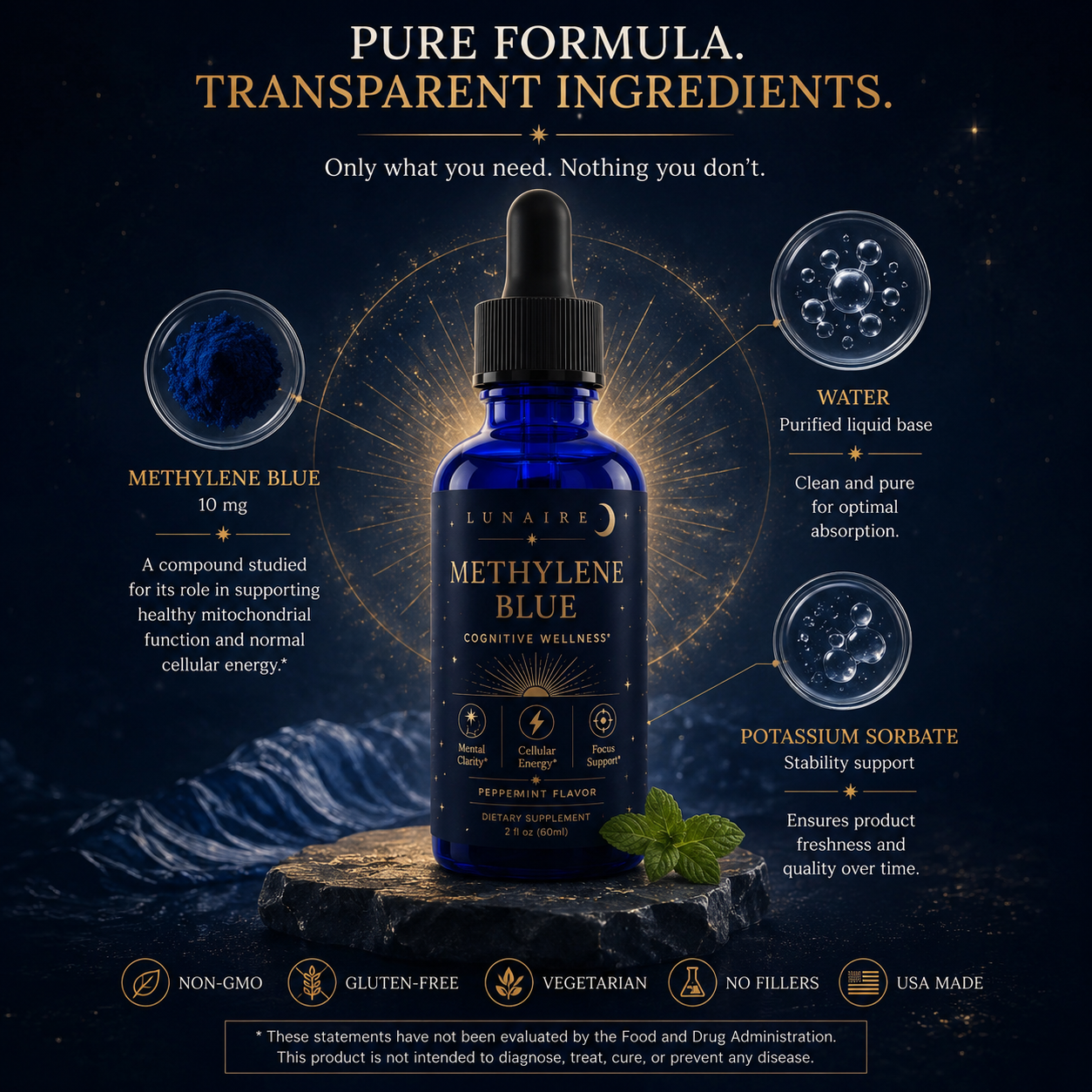 Methylene Blue Clarity Drops