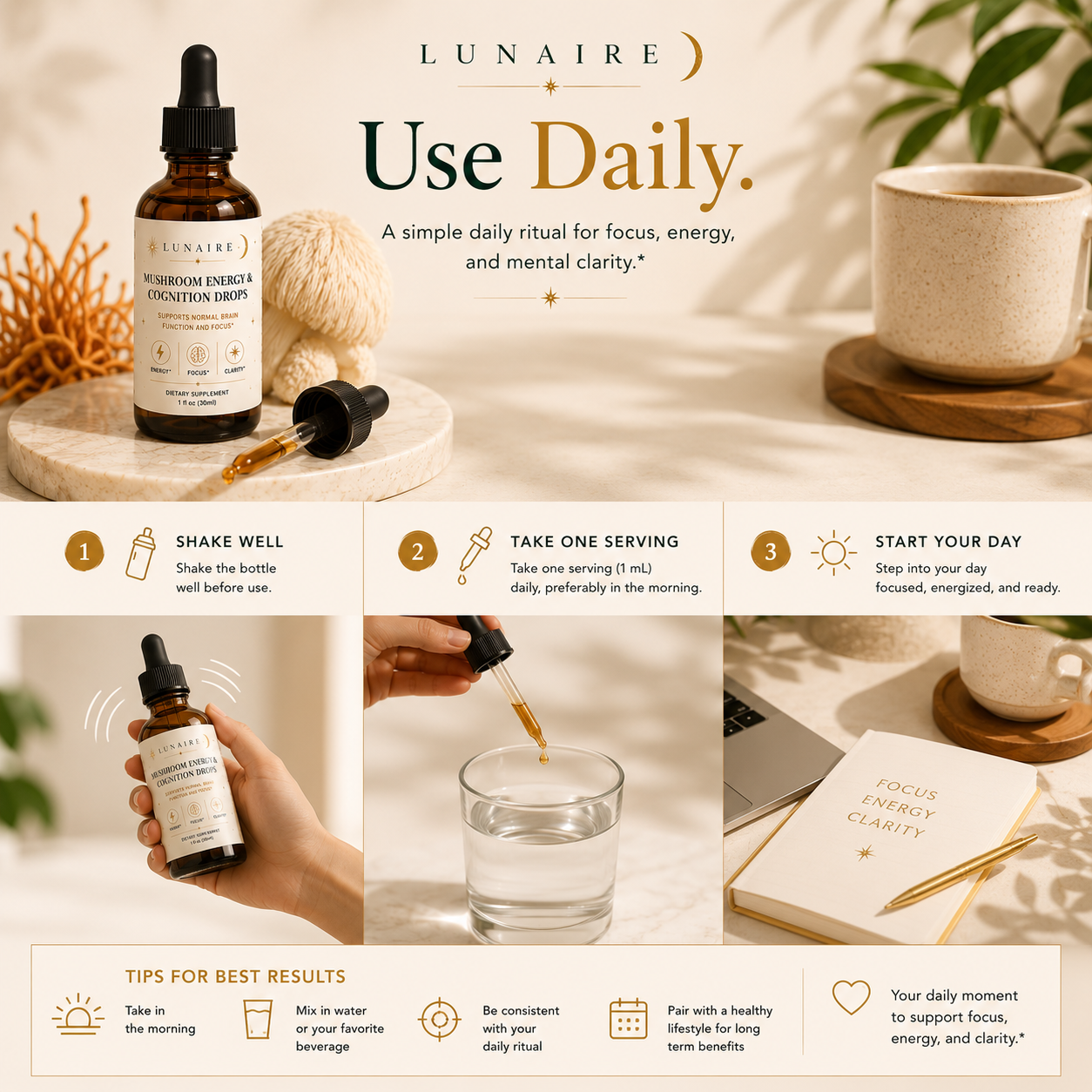 Mushroom Energy & Cognition Drops