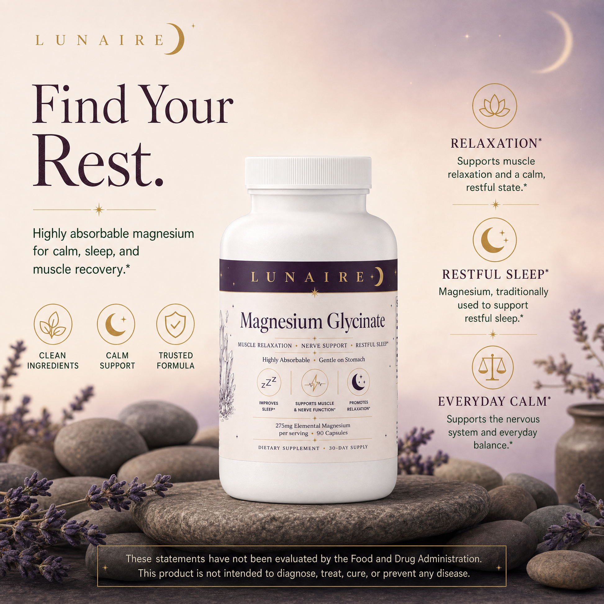 Magnesium Glycinate - Find Your Rest