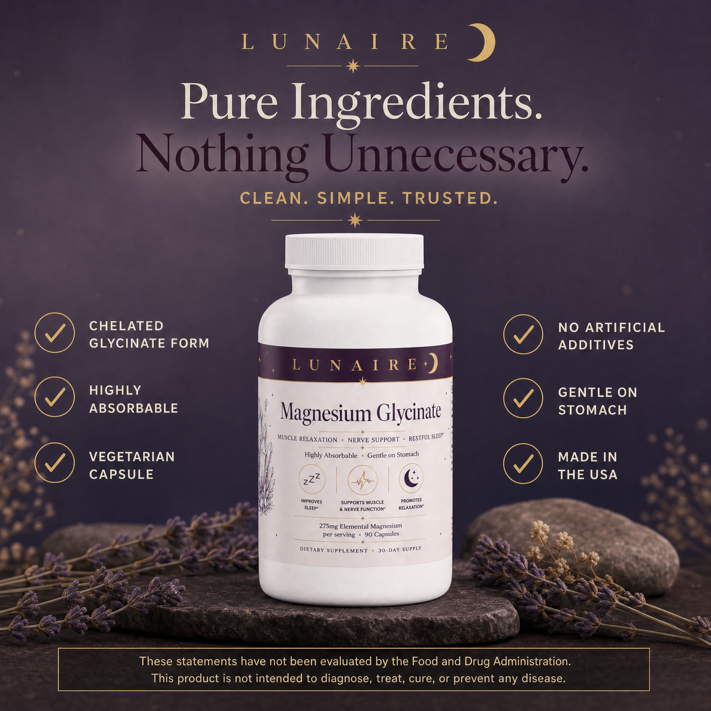Magnesium Glycinate - Pure Ingredients