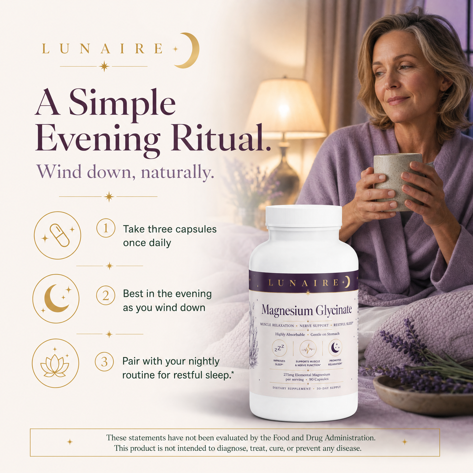 Magnesium Glycinate - Simple Evening Ritual