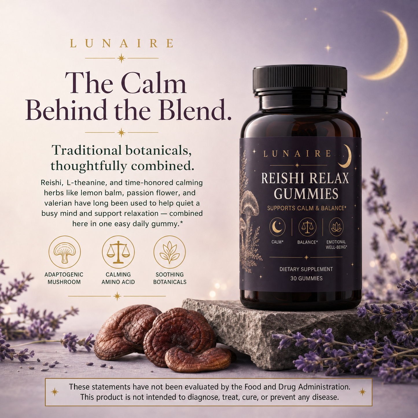 Reishi Relax Gummies - The Calm Behind the Blend